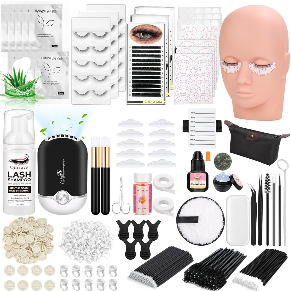 Eyelash Extension Kit with Mannequin Head